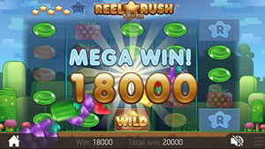 Mega Big Win at Reel Rush slot