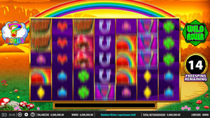 free spins bonus in rainbow riches leprechauns gold