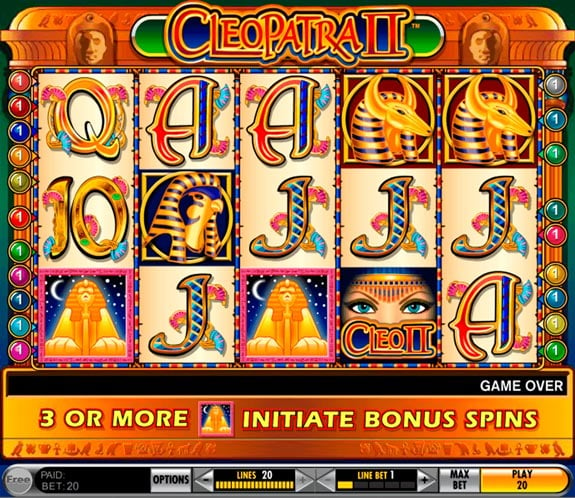 How to play Cleopatra 2 slot?