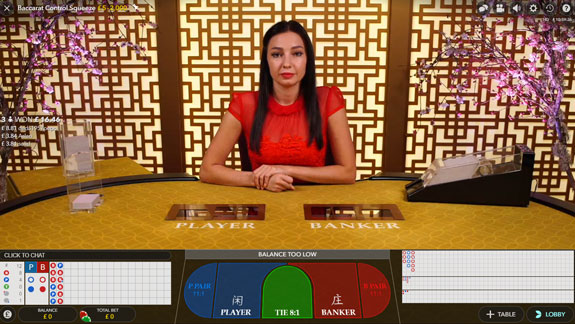 Play live baccarat with Evolution Gaming