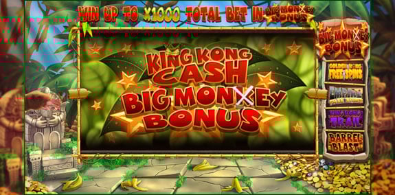 King Kong Cash big monkey bonus