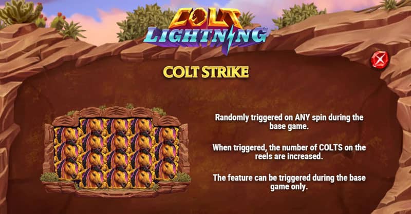 Colt Lightning Slot Bonuses: Colt Strike