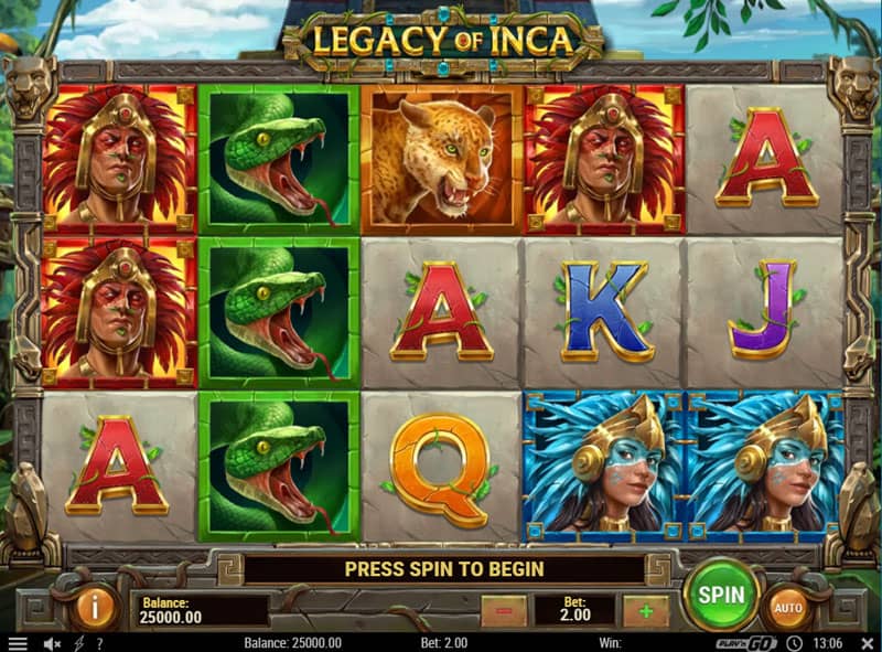 Legacy of Inca Online Slot - Base Game