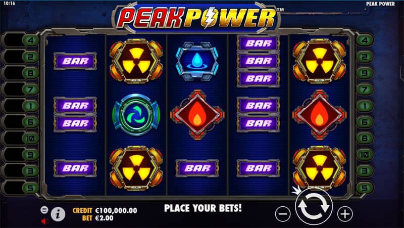 Play Peak Power Slot for Free or Real Money at PlayFrank Online Casino