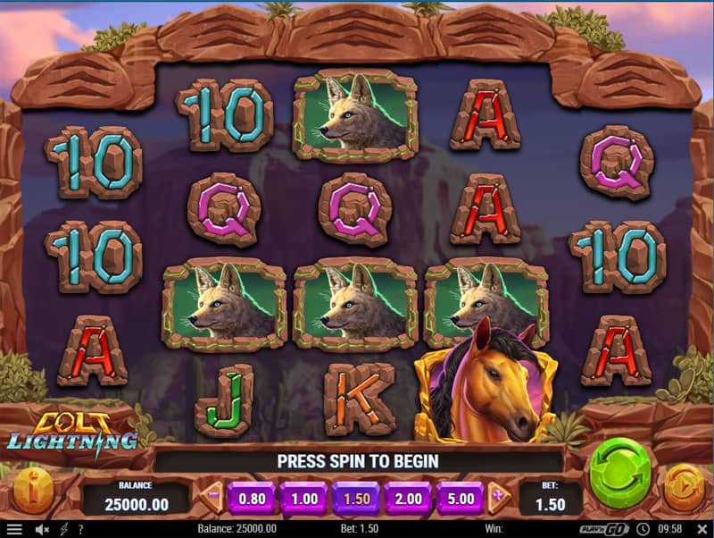Play Colt Lightning Slot for Free or Real Money at PlayFrank Online Casino